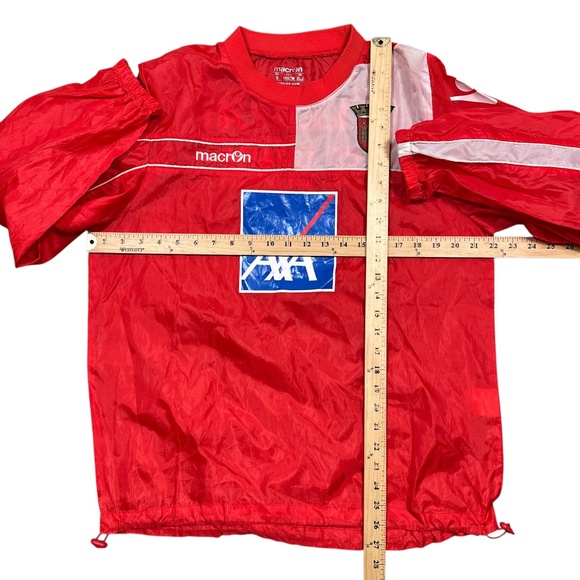 Vintage Macron SC Braga 2010-2011 Warmup Pullover Windbreaker Jacket Mens Small - Picture 12 of 12